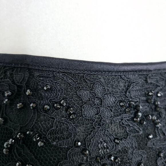 Celo Argentina made lace Applique beaded ruffle dance skirt Small-Medium black - Picture 13 of 17